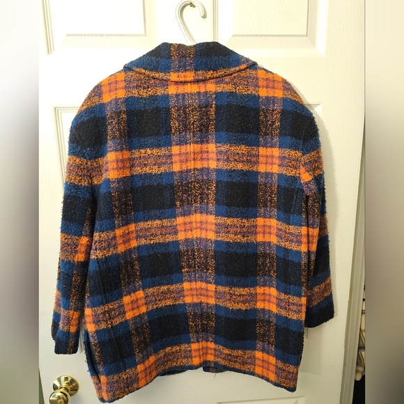 Kate Spade Saturday Flap Brushed Plaid Jacket - Picture 6 of 8